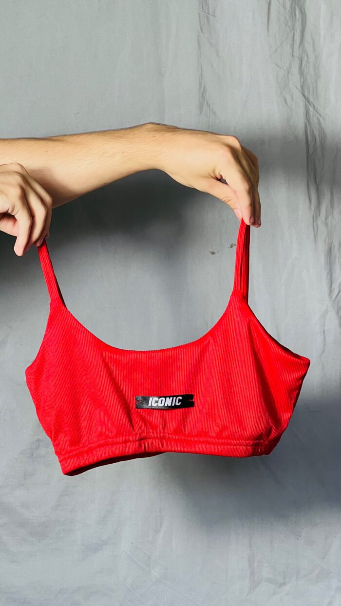 Top Canelado Vermelho